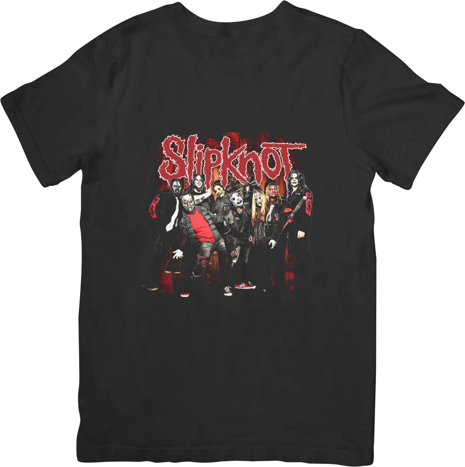 

Slipknot Music Унисекс Футболка из Качественного Хлопка Черная 4XL