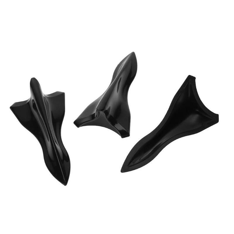 10 Stück Gen Haifischflossen Diffusor Vortex Generator für Mazda Subaru Dachspoiler Stoßstange (Für dich: 10 Stück )