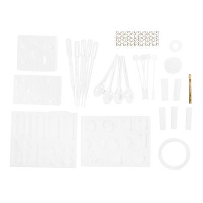 Kristall Epoxidform Krallennägel Silikonform Set Gießen DIY Würfelform Handwerkzeug