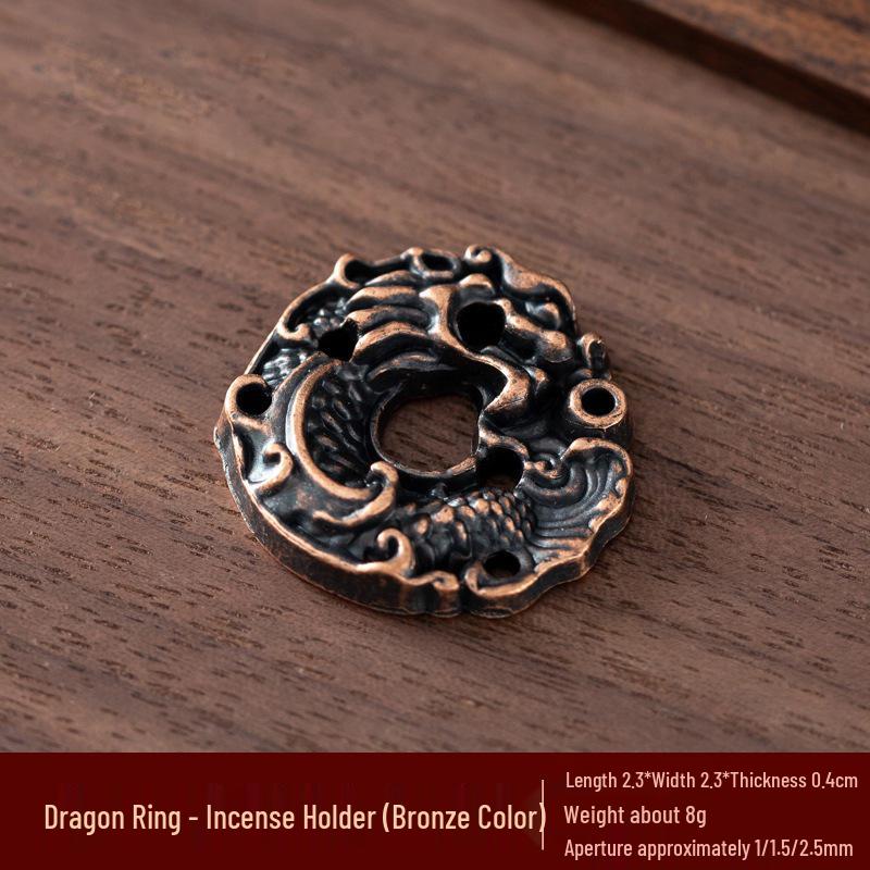 Kodo Multi-Hole Gourd & Water Drop Incense Holders: Turtle, Zen Lotus, Dragon Soaring Designs