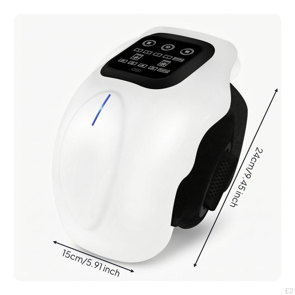 Knee with Heat Wearable Massage Device Adjustable for Elderly, Athletes, Home, Office