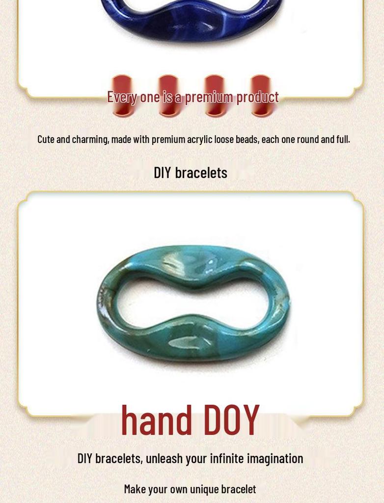 Acrylic Chain Buckle 21x35mm - DIY Jewelry Accessories & Bag Chain Material