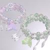 Sweet Colorful Beads Bracelet Exquisite Sweet Lucky Hand Chain  Versatile Wear