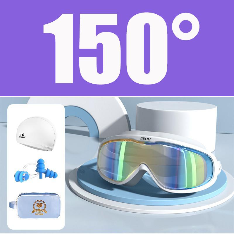 Myopie-Verschreibung -1,5 ~ -8,0 Grad Wasserdichte Anti-Beschlag-Silikon-Schwimmbrille mit Ohrstöpseln