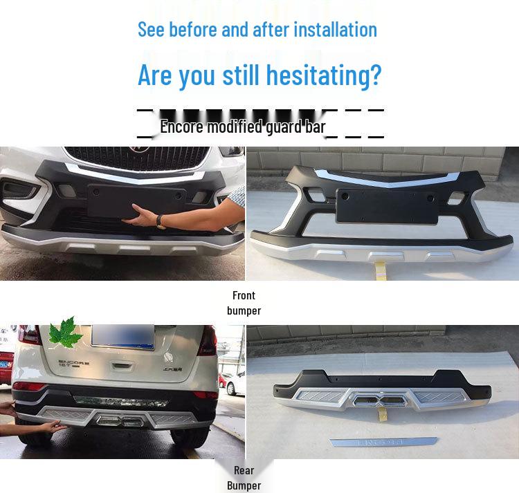 16 New Encore Anti-Collision Bumper Guard & Body Kit Protection Bar for Front Bumper