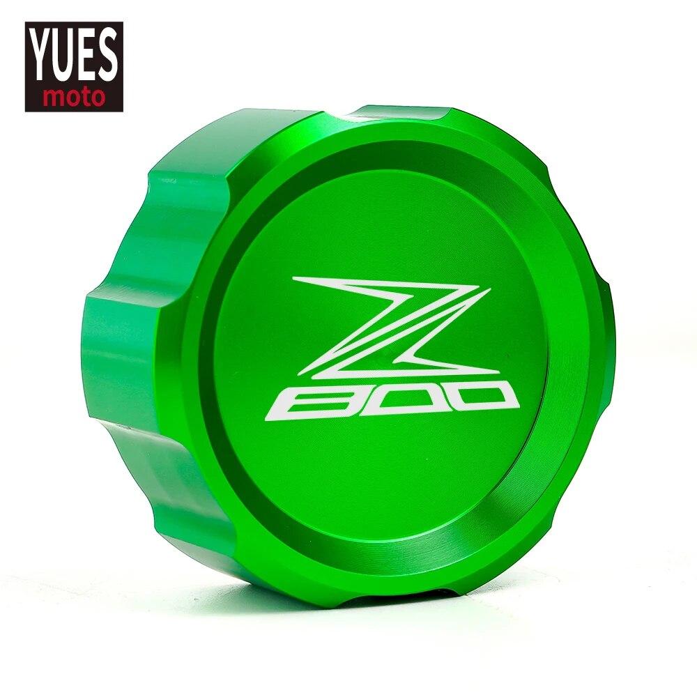 Motorcycle Accessories CNC Front & Rear Brake Fluid Cylinder Master Reservoir Cover Cap Black For KAWASAKI Z800 Z 800
