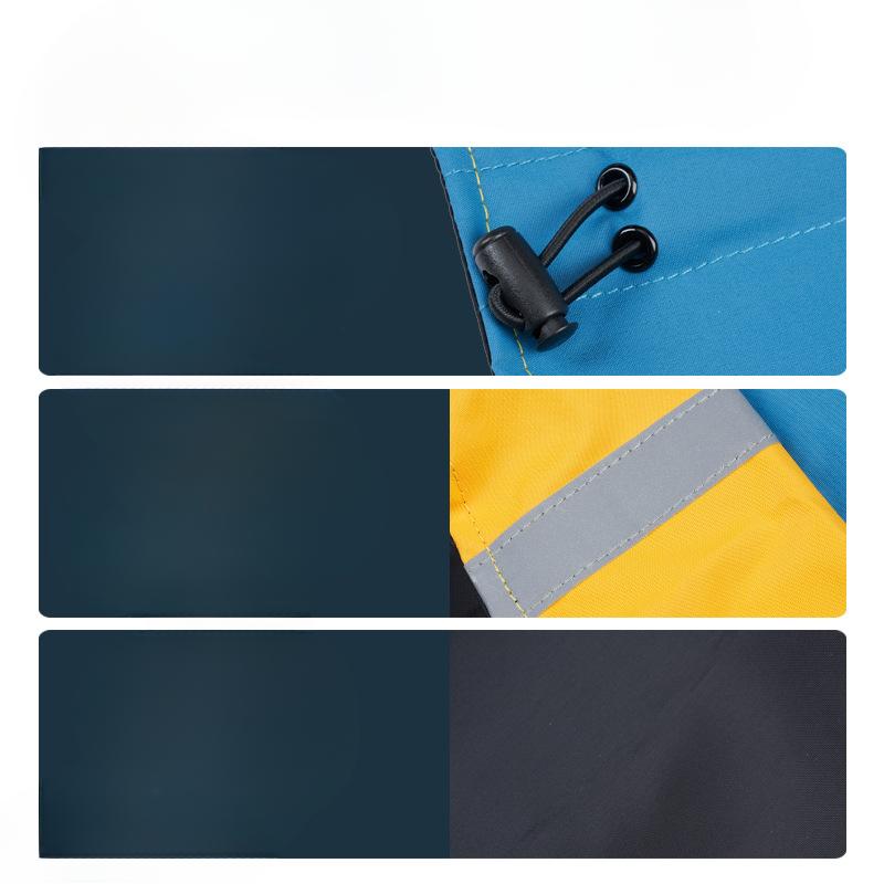 Pet Supplies: Dog Windbreakers, Color-blocked Dog Clothes, Dog Raincoats, Waterproof, Windproof, and Reflective At Night