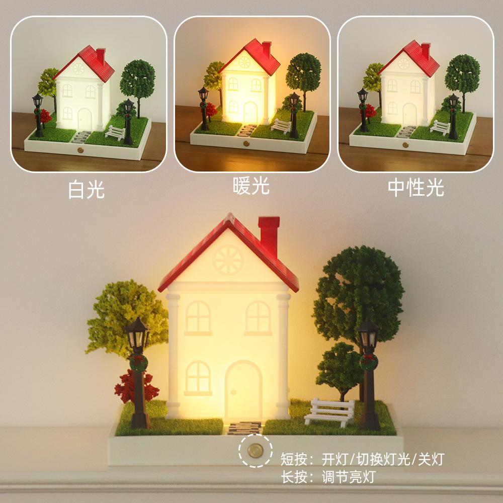 Creative LED Night Light – USB Rechargeable Dimmable Bedside Lamp, Warm Glow Decor for Bedroom