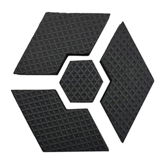 Flower Pot Feet Risers Hexagon Invisible Plant Pot Foot Mats Non-Slip Gardening Pads Planter Feet Risers for Indoor Outdoor Planters Garden Flower