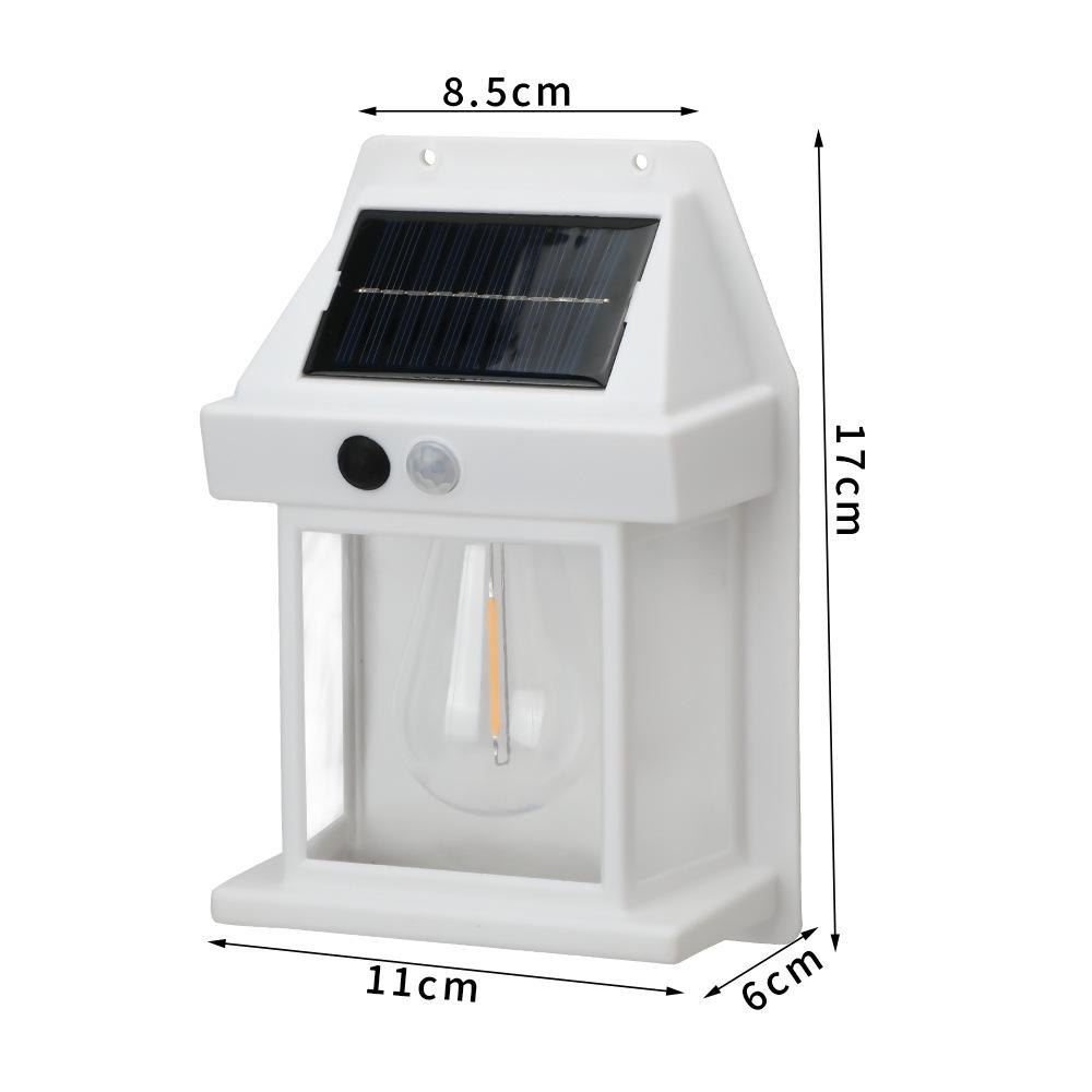 

Powerful Outdoor Solar LED Street Light Waterproof Garden Yard Pathway Wall Decoration External Lighting Solar Lamp 1pcs білий