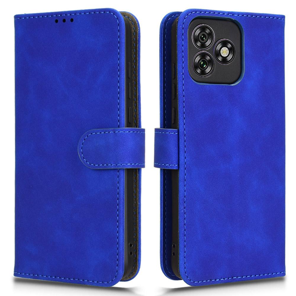 For Oukitel C53 Leather Case Skin-Feel Anti-Drop Wallet Flip Phone Cover