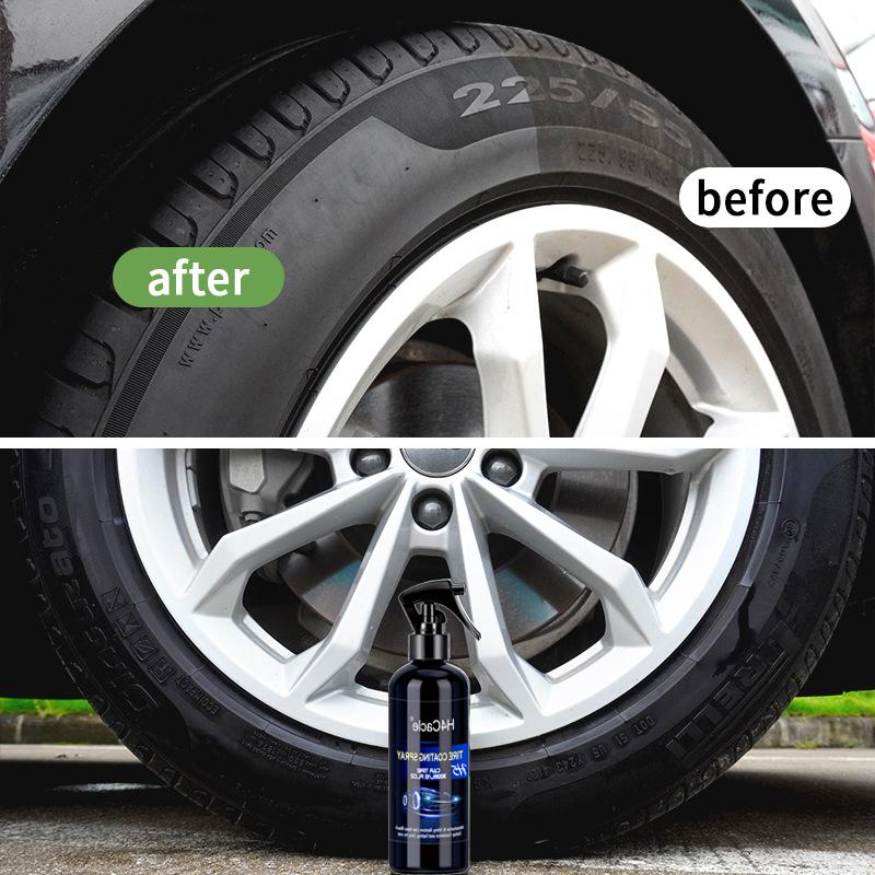 H4Cacle Car Tire Wax Tire Brightener Blackening Durable Tire Coating Agent Cleaning and Maintenance Anti-aging Retreading Polish