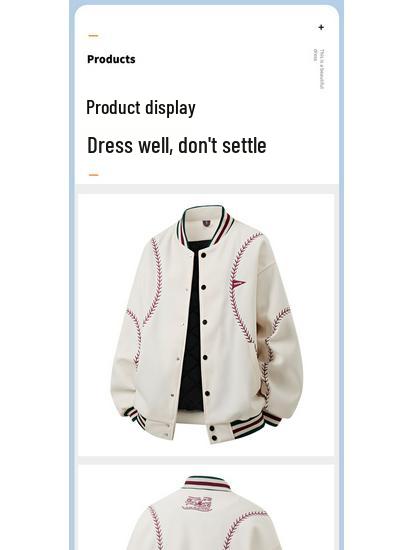 Men's Retro Baseball Cotton Jacket - Winter College Style Woolen Outerwear