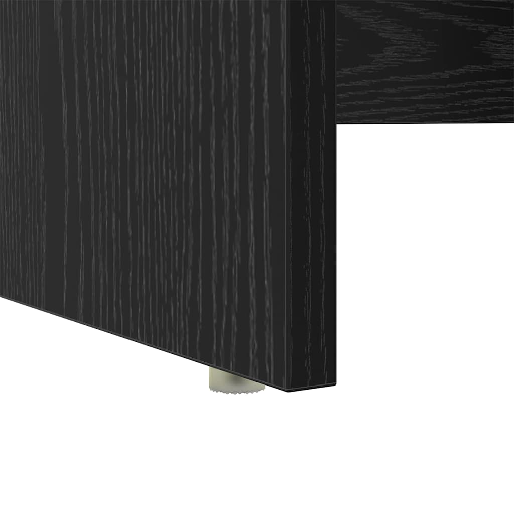 Desk Black Oak Effect 120.5 x 44 x 88.5 cm