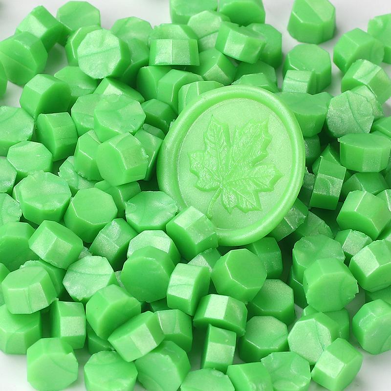 200PCS/bag Octagon Sealing Wax Beads Vintage Sealing Stamp Scrapbook Material Wedding Invitation Of Card Envelope Decoration