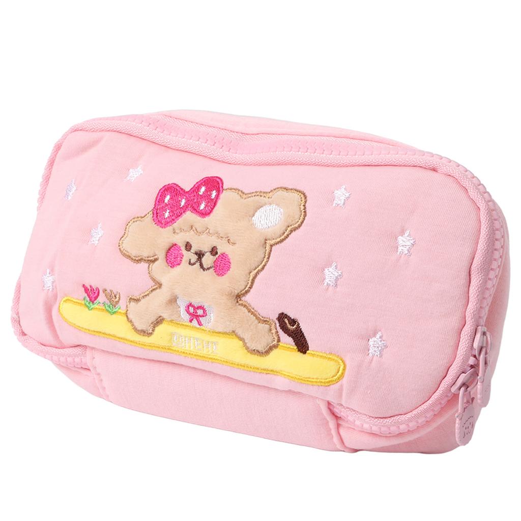 Pencil Bag Cotton Cute Puppy Pattern Large Capacity Cartoon Pencil Pouch for Students