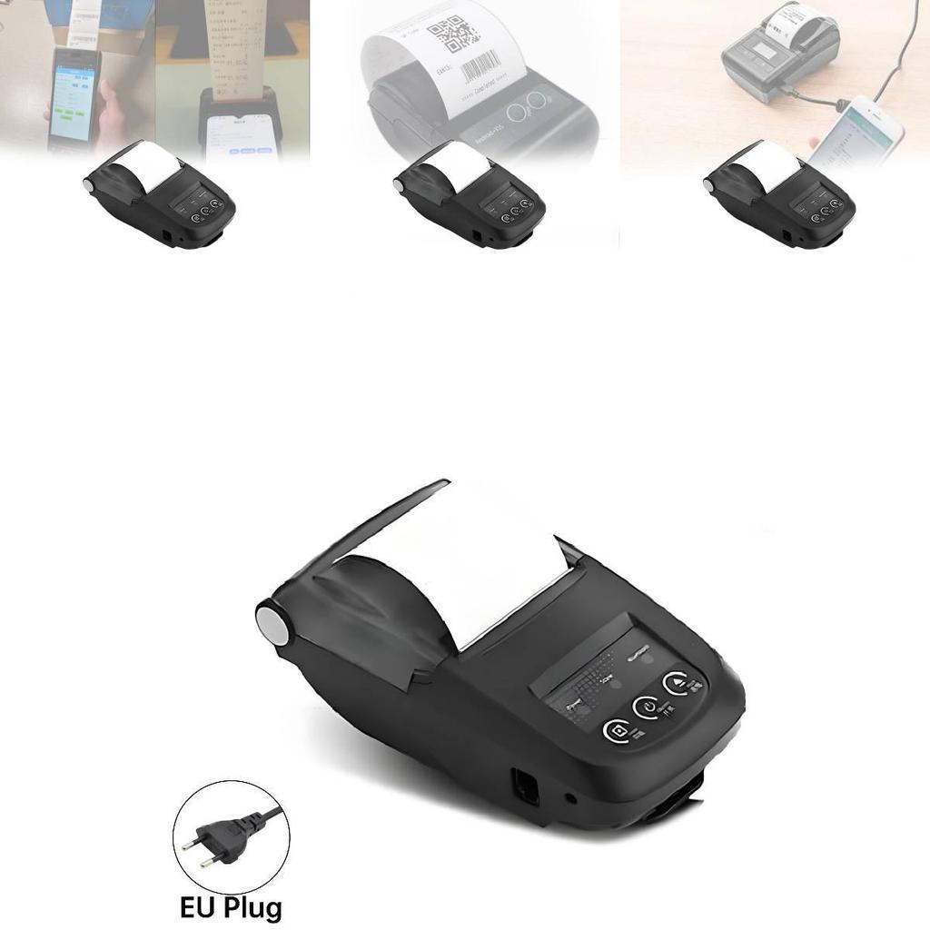 58mm Bluetooth Portable Thermal Printer For Supermarket Receipt Printing With Android Ios Windows Compatibility