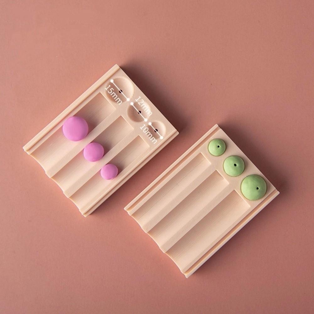 Clay Ball Punching Clay Bead Maker Tool with Hole Punch Rolling Ball Mold Polymer Clay Bead