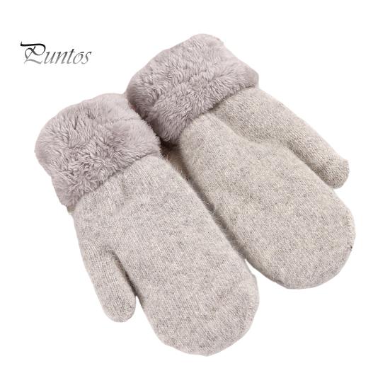 

1 пара зимних варежек унисекс, двухслойные, утолщенные, плюшевые, вязаные, нескользящие, для холодной погоды, для вождения, гольфа, катания на лыжах и коньках