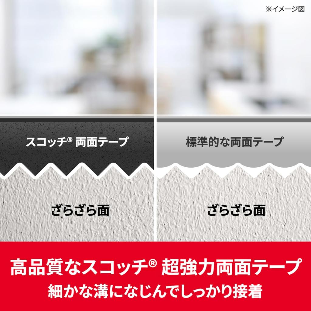 Scotch Premier Gold Çıkarılabilir Kaba Ultra Güçlü Çift Taraflı Yüzeyler için Bant, KRR-15