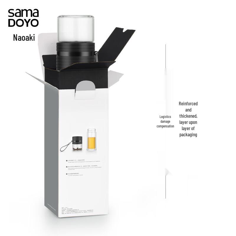 Shine Ming Double-Wall Glass Tea Infuser Bottle