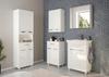 Bathroom cabinet with washbasin 85x60cm, white, standing on legs, Mila