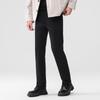 Men's Autumn/Winter Thin Fleece Straight-Fit Business Casual Pants