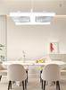 E27 Screw Base Double Row LED Ceiling Fan Light for Bedroom/Dining Room - Silent, Powerful Wind