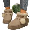 New Fashion Anti Slip Women's Short Boots Large Thick Bottom Women's Snow Boots Warm Women's Boots