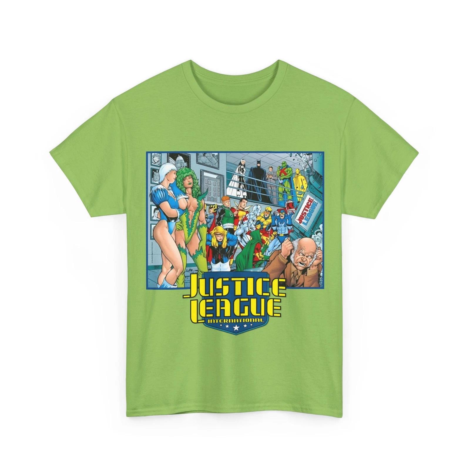Футболка Лига Справедливости Интернэшнл - Арт Кевина Магуайра - JLI - DC Comics S