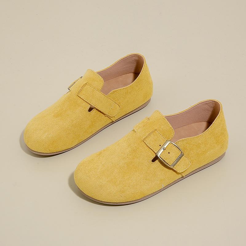 

Маленькие белые туфли Детская Осень Новинка Студенческие Повседневные Тренд Универсальные Женские 35 жёлтый