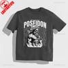Poseidon TShirt Unisex Greek Mythology Tee Vintage Poseidon TShirt Retro Poseidon Trident Shirt Hip Hop Style Mens Streetwear