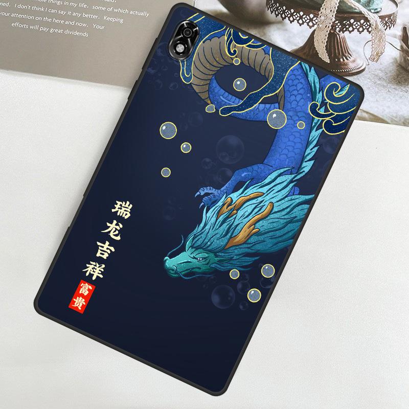 

Чехол для планшета Lenovo Legion Y700 2023, мягкий силиконовый матовый чехол в китайском стиле для планшета Lenovo Legion Y700, 3D-чехол с изображением мультяшного животного-дракона For Legion Y700 (2022)