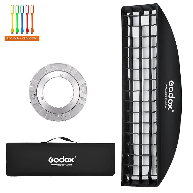 

[GODOX authorized agent - soonpho direct management] GODOX 22x90CM soft box strip type rectangular softbox honeycomb grid softbox Comes with Bowens
