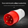 Waterproof IP44 Surface Mounted Industrial Power Socket Plug (3/4/5 Core)