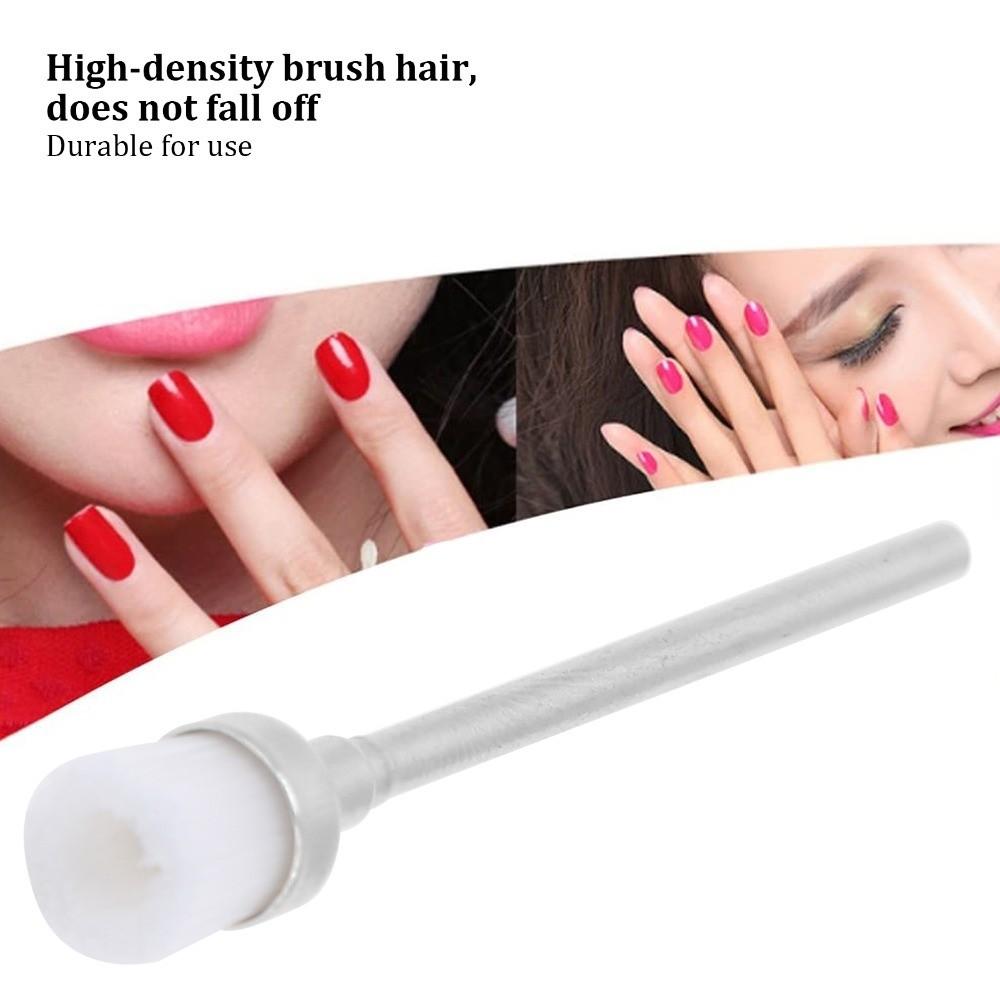 100pcs Stainless Steel Stainless Steel Nail Dust Cleaner Brush  For Salon Use
