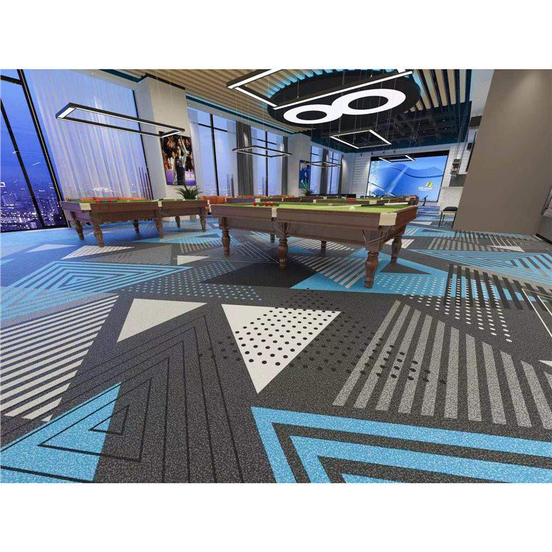 Luxuriöser feuerfester Nylon-Teppich für Billardhallen in Hotels - Teppich mit großflächigem Druck