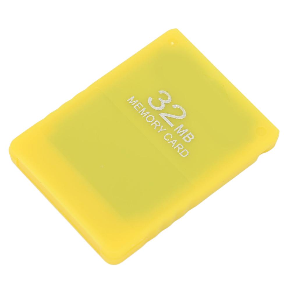32MB Game Memory Card High Speed FMCB 1.966 Memory Card Data Storage Memory Card for PS2Yellow