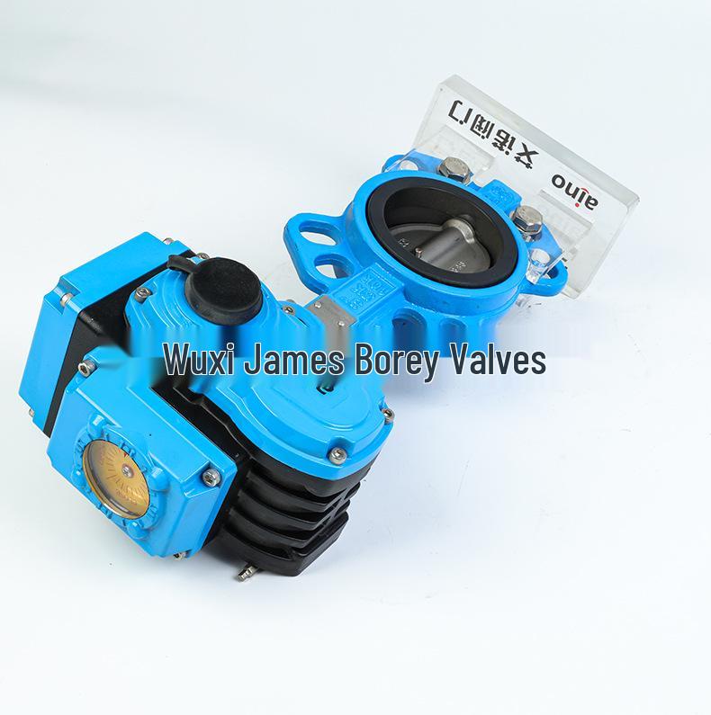 Electric Butterfly Valve AQ971X-16Q, Wafer Type Turbine Lined Valve