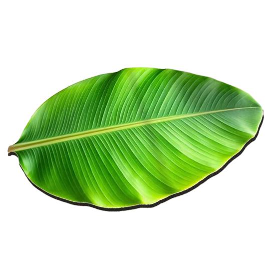 Realistic 3D Leaf Rug Irregular Leaf Shaped Floor Mat Anti Doormat for Bathroom Slip Green Leaf