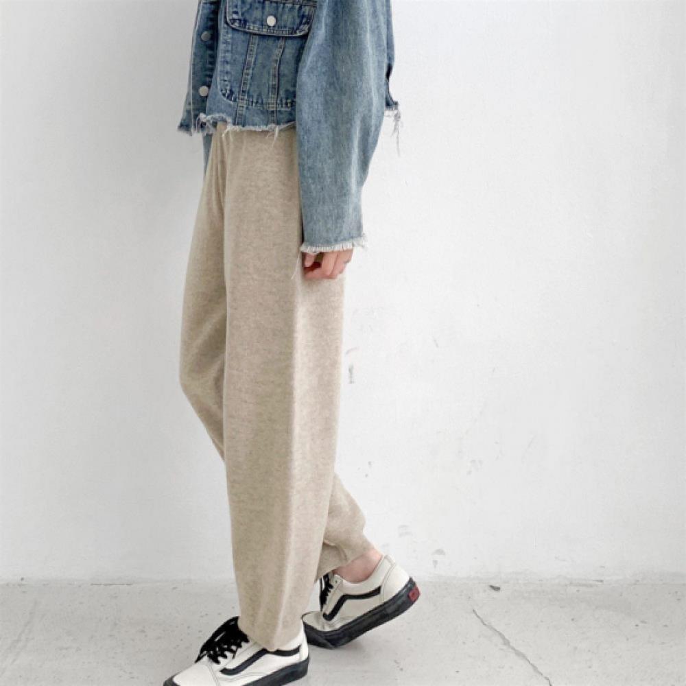 New ArrivalS Open Run Women S Simple Solid Comfy Wide Knit pantS