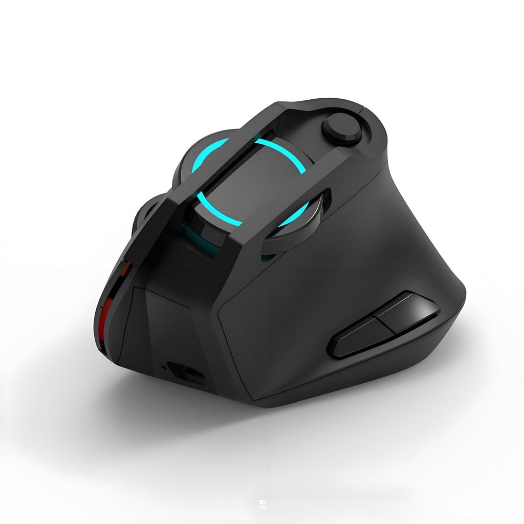 Ergonomic Wireless Rechargeable Vertical Large 11 RGB Lighting Multifunctional DPI Volume Carpal Tissue Compatible with Mouse, Design, Size, Modes,