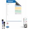 SOLO FlexiBoard A4 Magnetic Daily Planner Set Whiteboard Surface with 2 Markers, Duster, 4 Magnetic Stripes & Re-Sticka