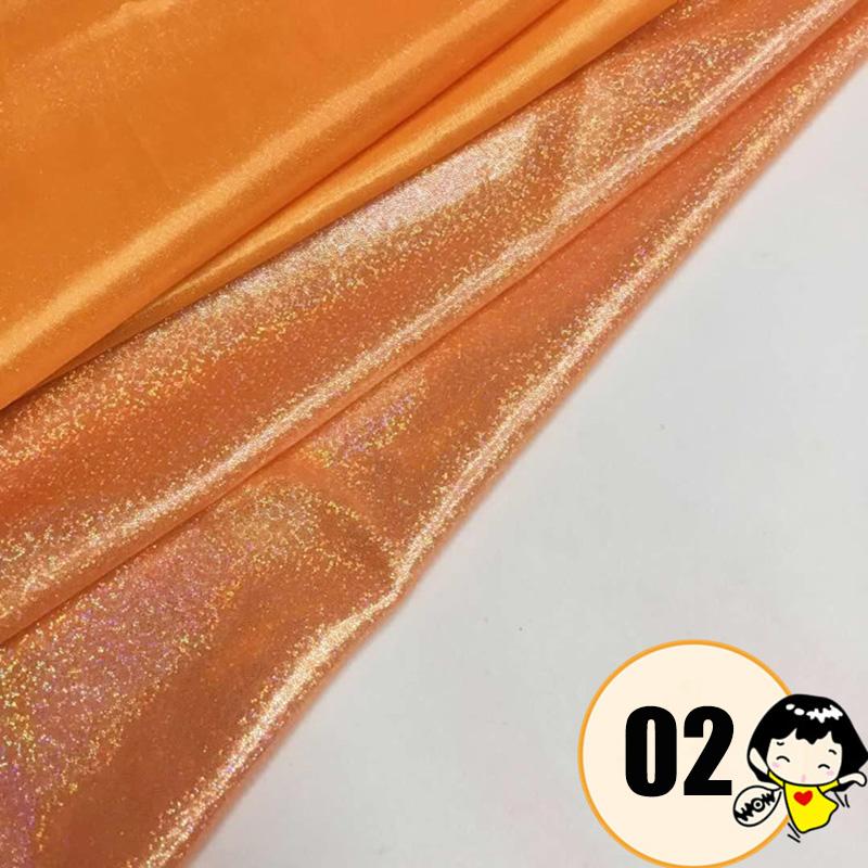 100*150cm Holographic Fluorescent Fabric Stretch Colorful Shiny Iridescent Laser Fabric DIY Sewing Stage Wedding Dress Decor