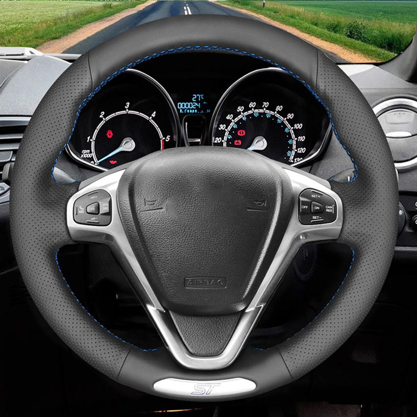 Черный искусственный кожаный синий маркер — фото 3