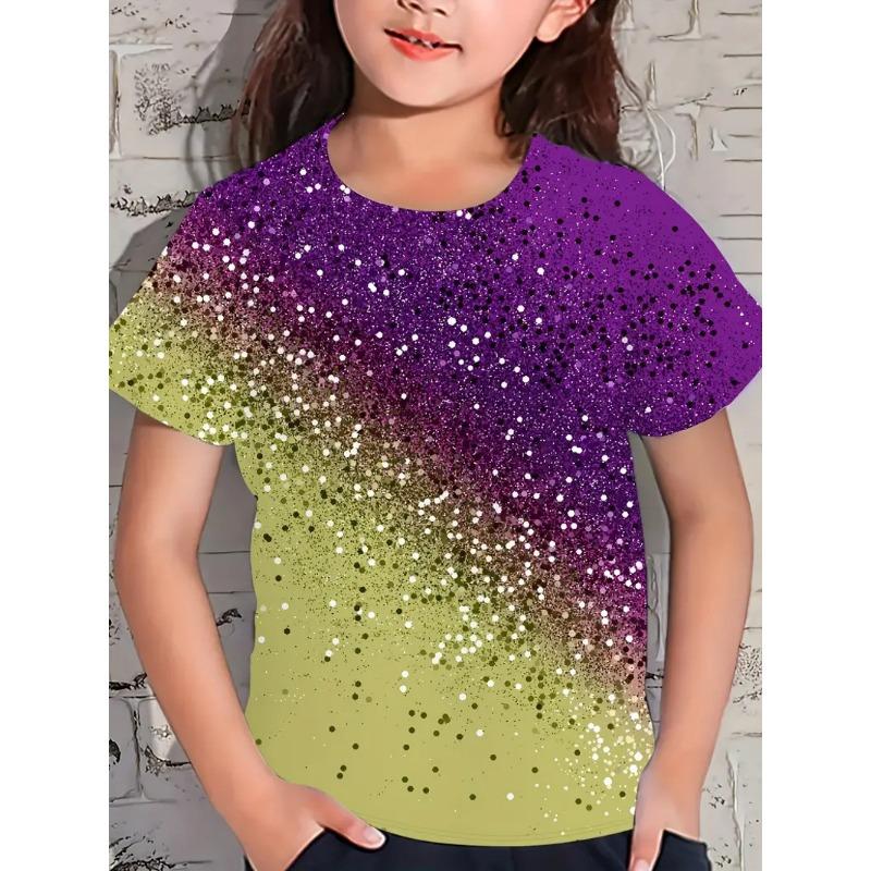 

Детские футболки Летняя футболка с короткими рукавами в стиле вестерн с рисунком Крутая футболка с радужным принтом 170