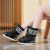 Size 33 Boots Women's 2025 Warm New Ski Winter Moon Thickened Medium Tube Waterproof and Non-slip Snow Space