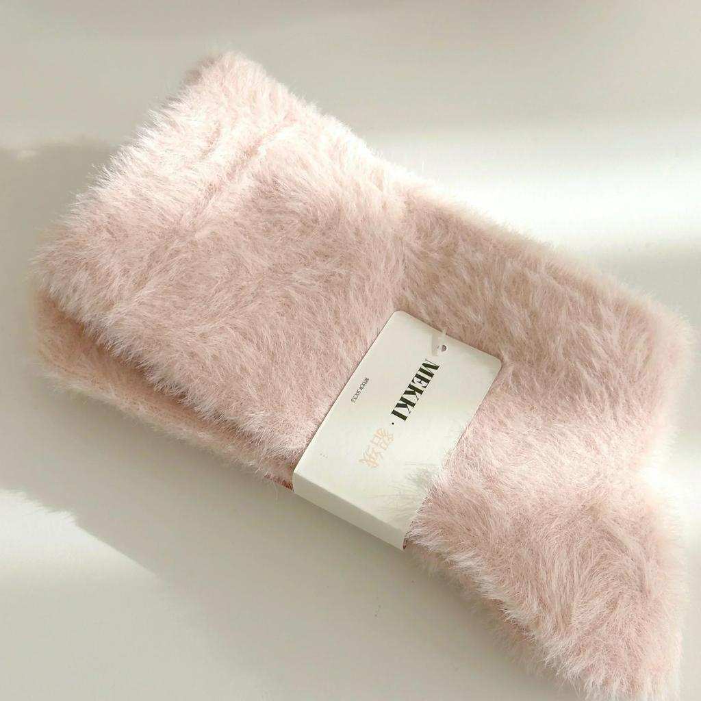 1/3Pairs Solid Cozy Hairy Mink Velvet Socks Women Autumn Winter Hosiery Thicken Warm Sleep Bed Floor Home Fluffy Kawaii Sock