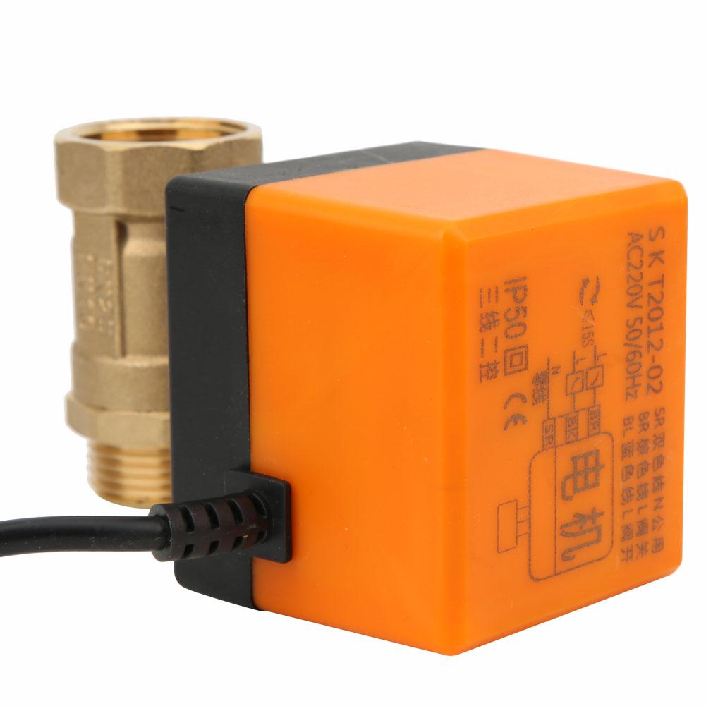 

AC220V G1 Electric Valve 3Wire 2Point Control Female Male Thread Motorized Ball Valve