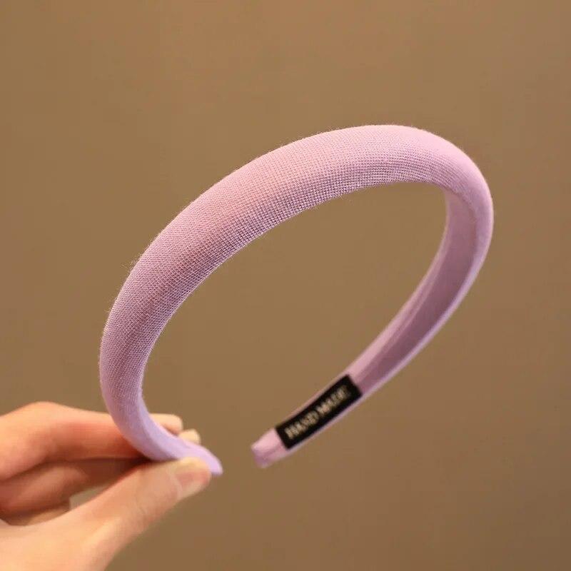 Diadema coreana de Color caramelo para niña, diadema sencilla de moda coreana para niña pequeña, accesorios para el cabello